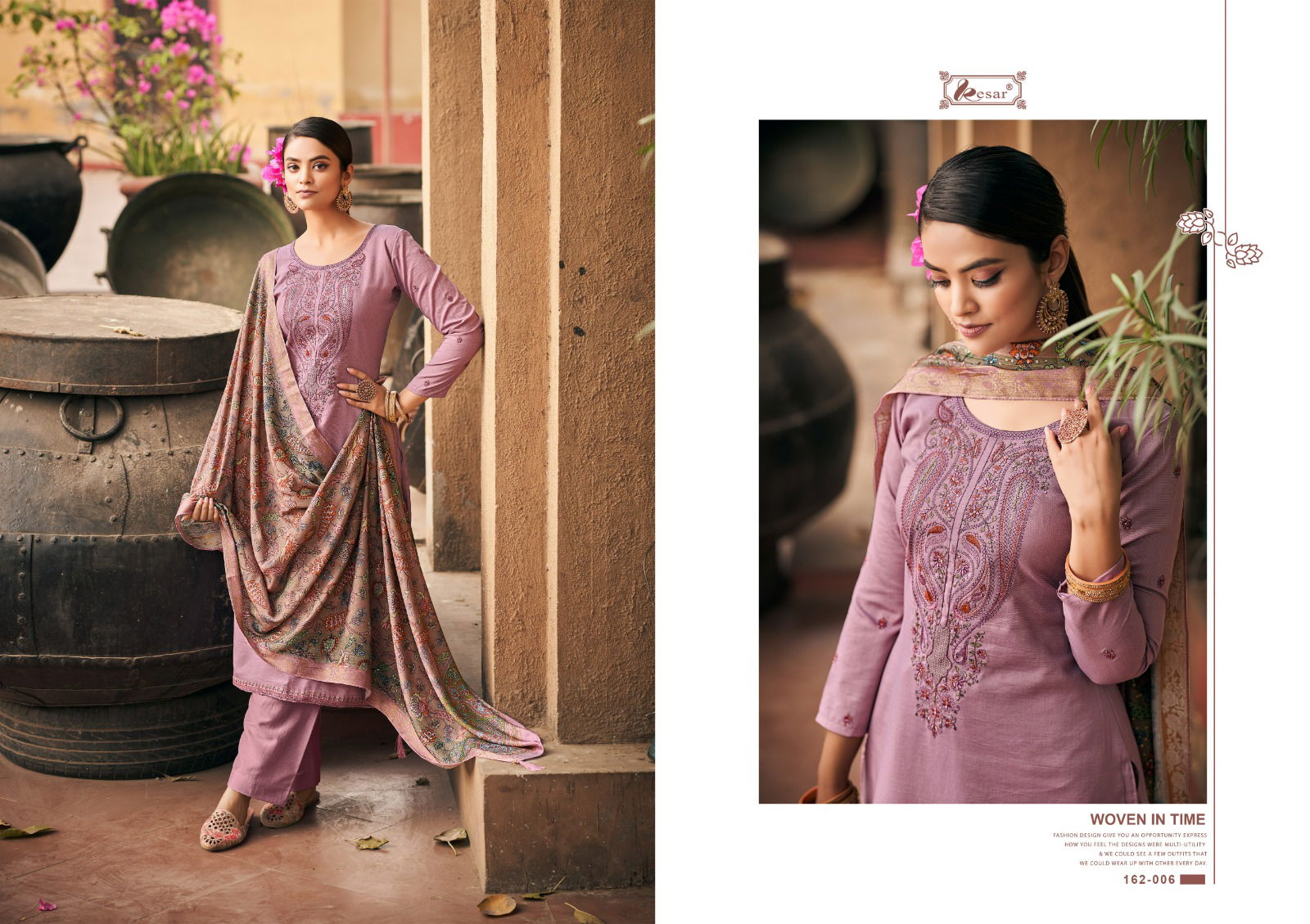 Alfaz By Kesar 162-001 To 162-006 Dress Material Catalog